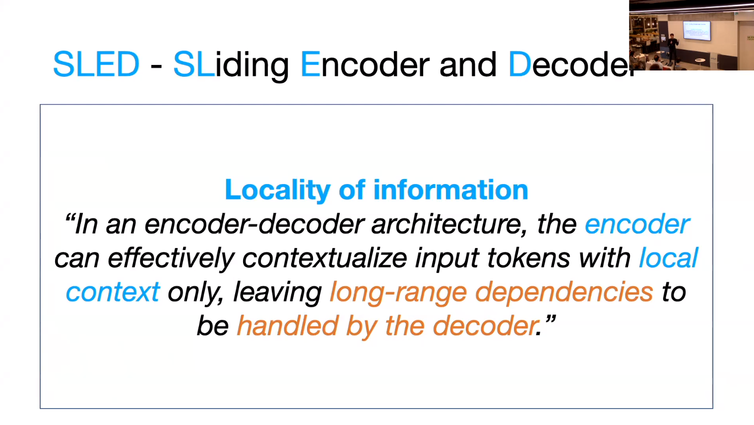 SLED - Locality